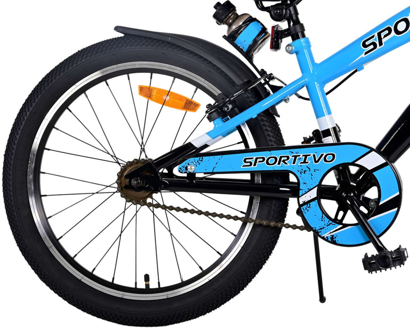 Load image into Gallery viewer, Volare Sportivo Kinderfiets - Jongens - 20 inch - Blauw - Twee handremmen
