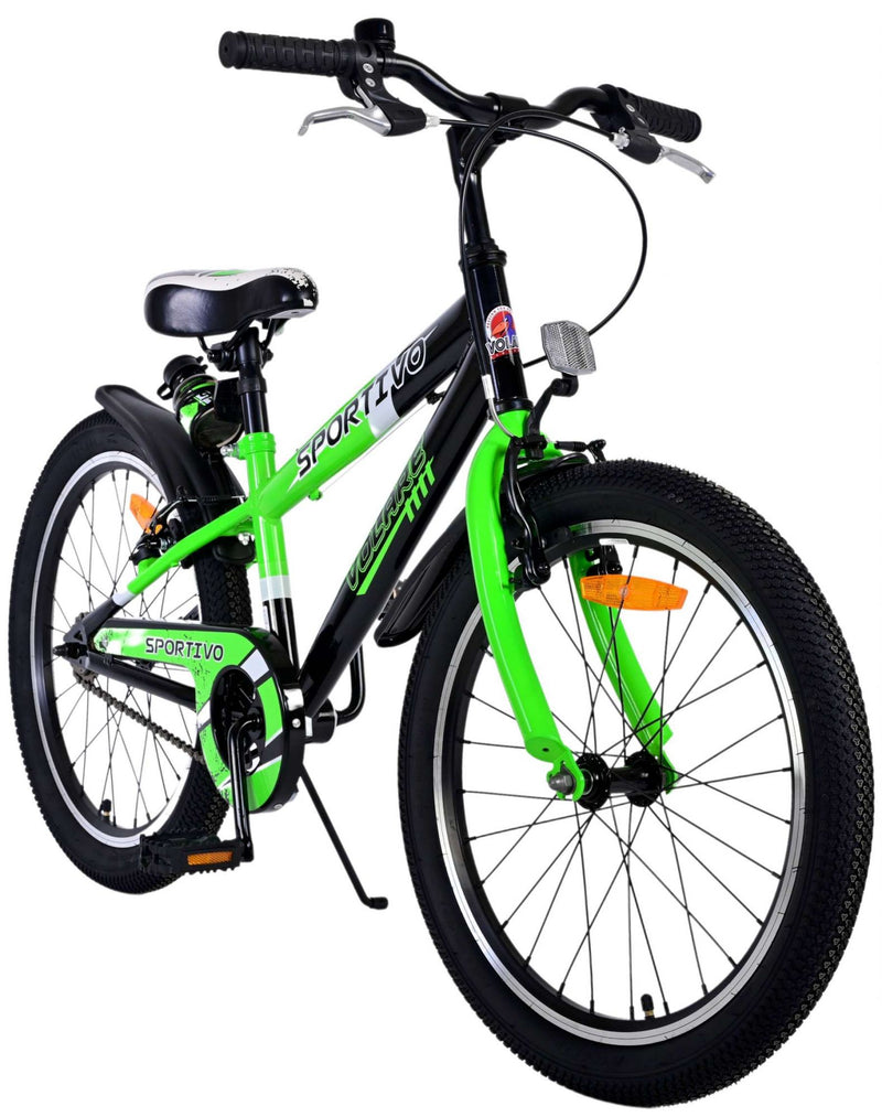 Load image into Gallery viewer, Volare Sportivo Kinderfiets - Jongens - 20 inch - Groen - Twee handremmen
