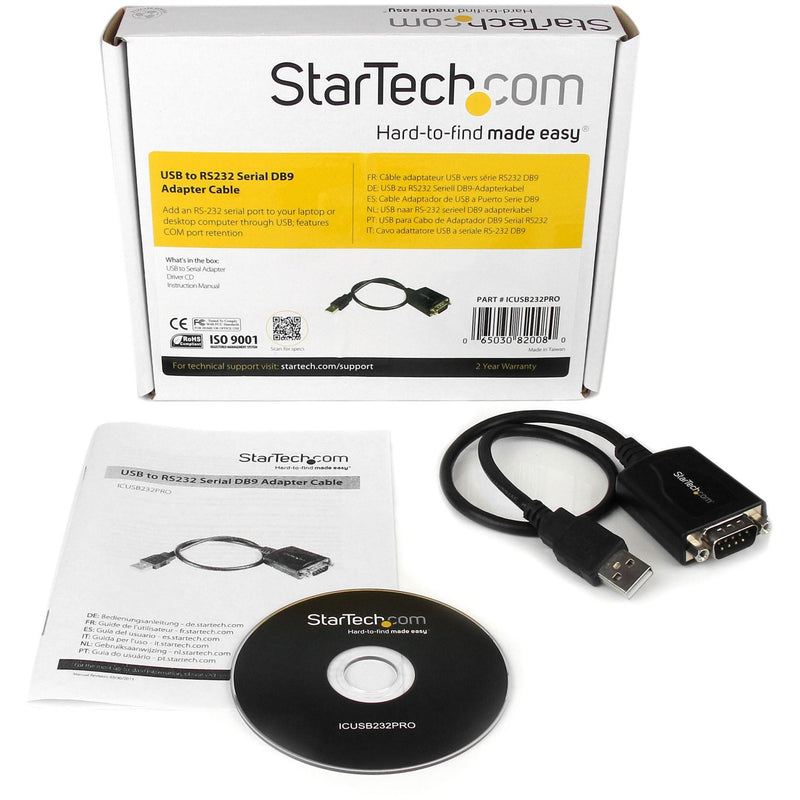 Load image into Gallery viewer, Startech USB naar RS232 Seriële DB9 Adapterkabel met COM-be
