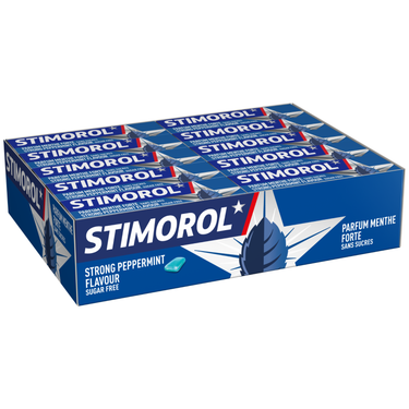 Stimorol strong peppermint - kauwgom - suikervrij - 1x30stuks