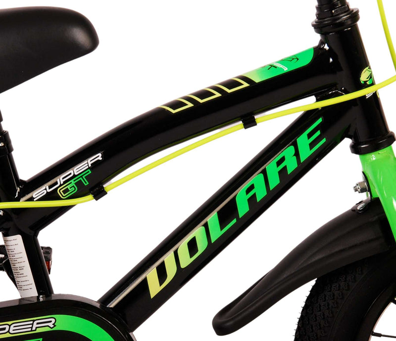 Load image into Gallery viewer, Volare super gt kinderfiets - jongens - 12 inch - groen - twee handremmen
