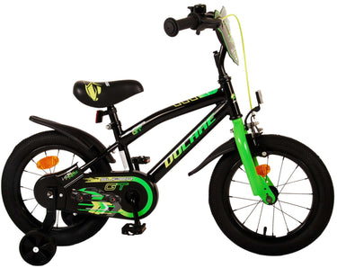 Volare super gt kinderfiets - jongens - 14 inch - groen - twee handremmen