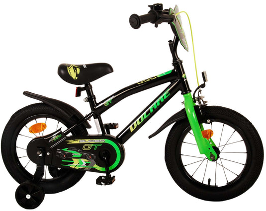 Volare super gt kinderfiets - jongens - 14 inch - groen - twee handremmen