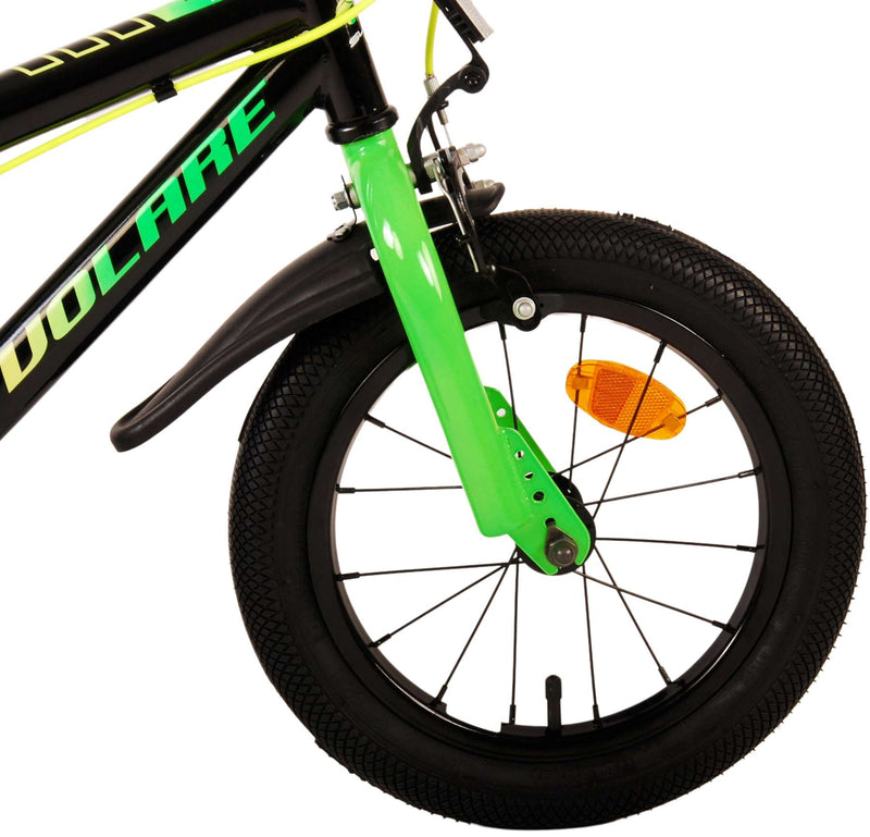 Load image into Gallery viewer, Volare Super GT Kinderfiets Jongens 14 inch Groen Twee handremmen
