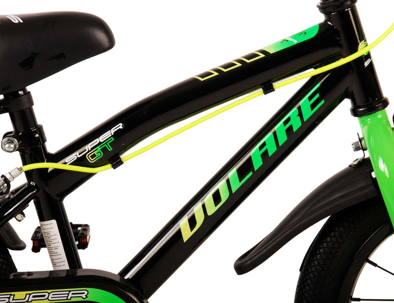 Load image into Gallery viewer, Volare Super GT Kinderfiets Jongens 14 inch Groen Twee handremmen
