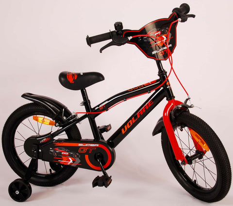 Volare Super GT Kinderfiets - Jongens - 16 inch - Rood - Twee handremmen