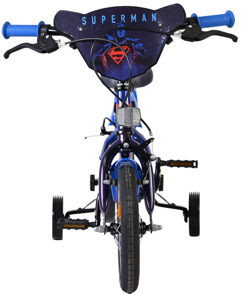 Afbeelding laden in galerijviewer, Volare superman kinderfiets - jongens - 12 inch - blauw - twee handremmen
