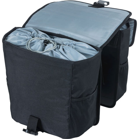 Basil GO - double bicycle bag - 32 liters - black