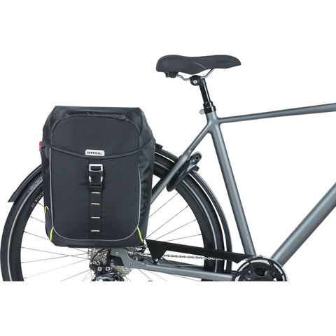 Basil Miles - double pannier - 34 liters - black