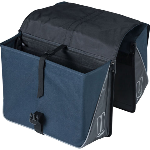 Basil Forte - double bicycle bag - 35 liters - blue/black
