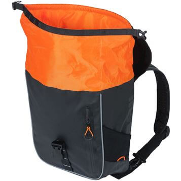 Basil Miles Tarpaulin - bicycle backpack - 17 liters - black/orange