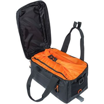 Basil Miles Tarpaulin - luggage carrier bag MIK - 7 liters - black/orange