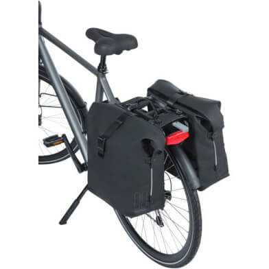 Basil SoHo Nordlicht MIK - double bicycle bag - 41 liters - night black