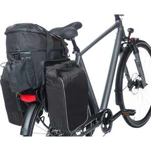 Basil gepäckträgertasche miles xl pro trunkbag miles xl pro mik 2.0 black orange