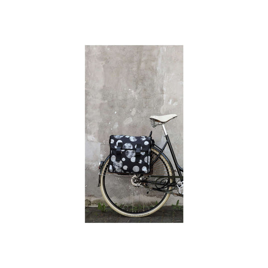 Basil Tas Mara XL Dubbel | Sphere | Zwart grijs