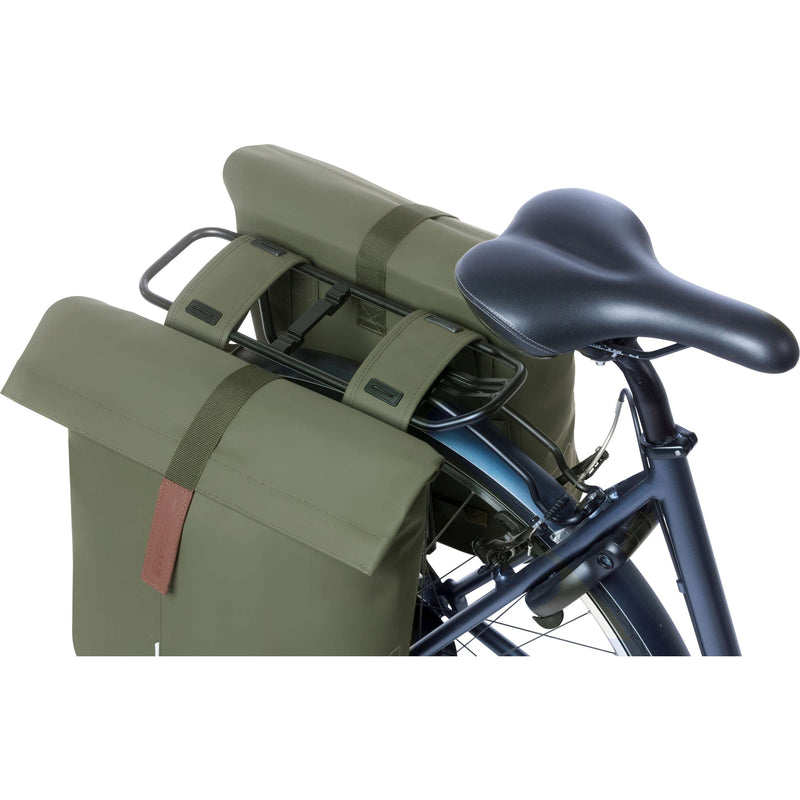 Load image into Gallery viewer, Basil Tas City Dubbel Vegan Leather | Moss Green
