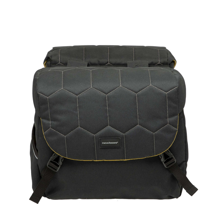 Load image into Gallery viewer, Mondi Joy Dubbele Fietstas - Zwart - Waterafstotend - 38L

