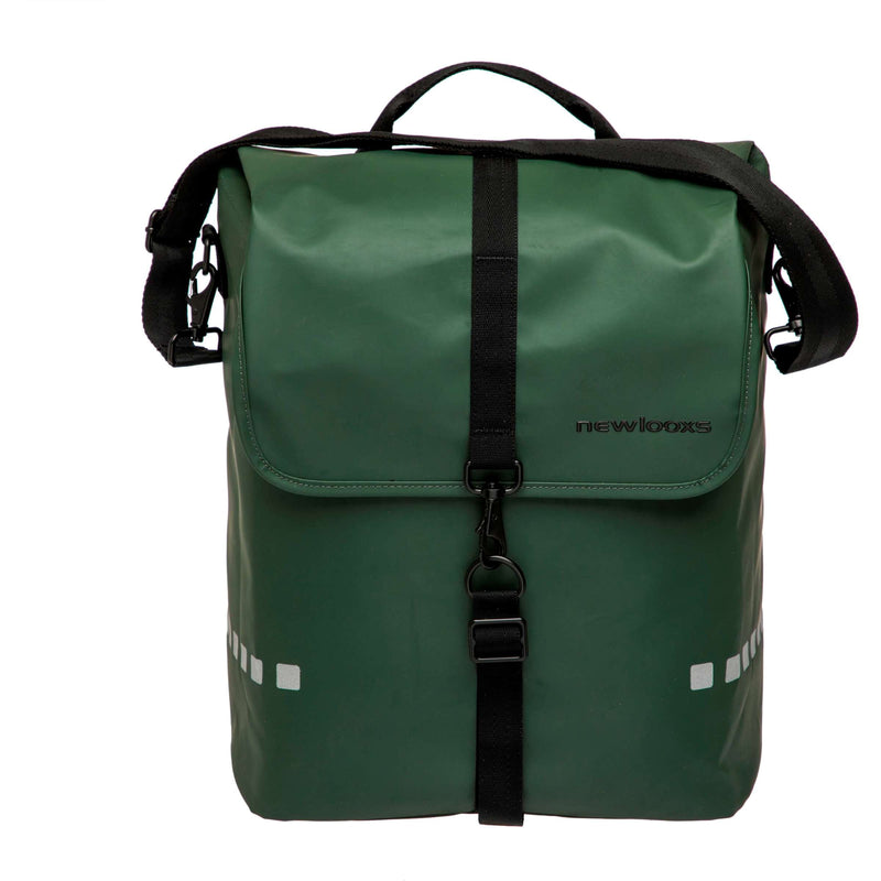 Load image into Gallery viewer, Odense Single Fietstas - Waterafstotend - 17,5L - Zwart Groen
