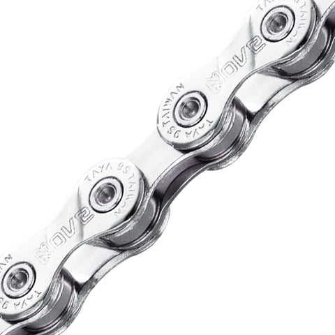 Taya chain Nove 9 speed silver, 1/2x5/64 116L Suitable for E-Bike (hang packaging)
