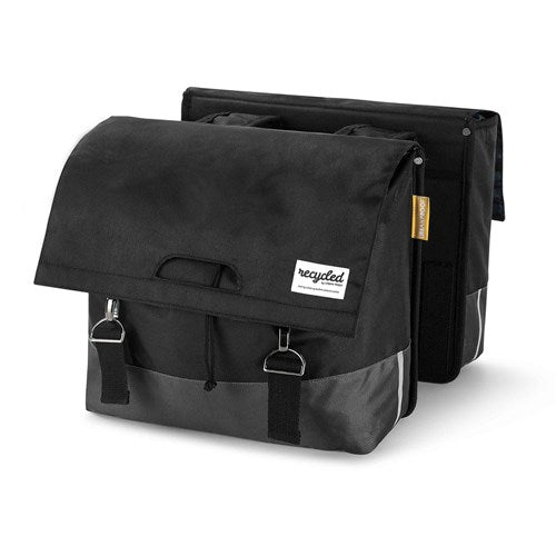Load image into Gallery viewer, Urban Proof 40L dubbele fietstas zwart grijs
