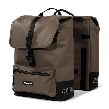 Urbanproof tas double cargo up recycle 38l bruin
