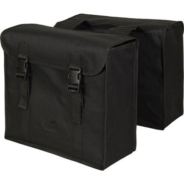 Greenlands Tas dubbel zwart-zwart. afmeting 37x34x14cm.totaal inhoud 40L