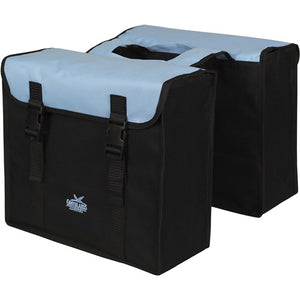Greenlands dubbel tas 34l zwart lichtblauw