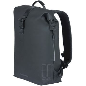 Load image into Gallery viewer, Basil SoHo MIK Side fietsschoudertas - zwart, waterdicht, PU, Nordlicht LED, 17l
