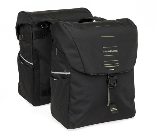 Load image into Gallery viewer, Newlooxs new looxs vigo 536.155 zwart groen dubbeltas 40l
