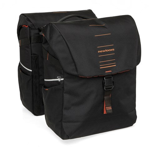 Burgers - new looxs new looxs vigo 536.156mik2 zwart oranje dubbeltas mik 40l