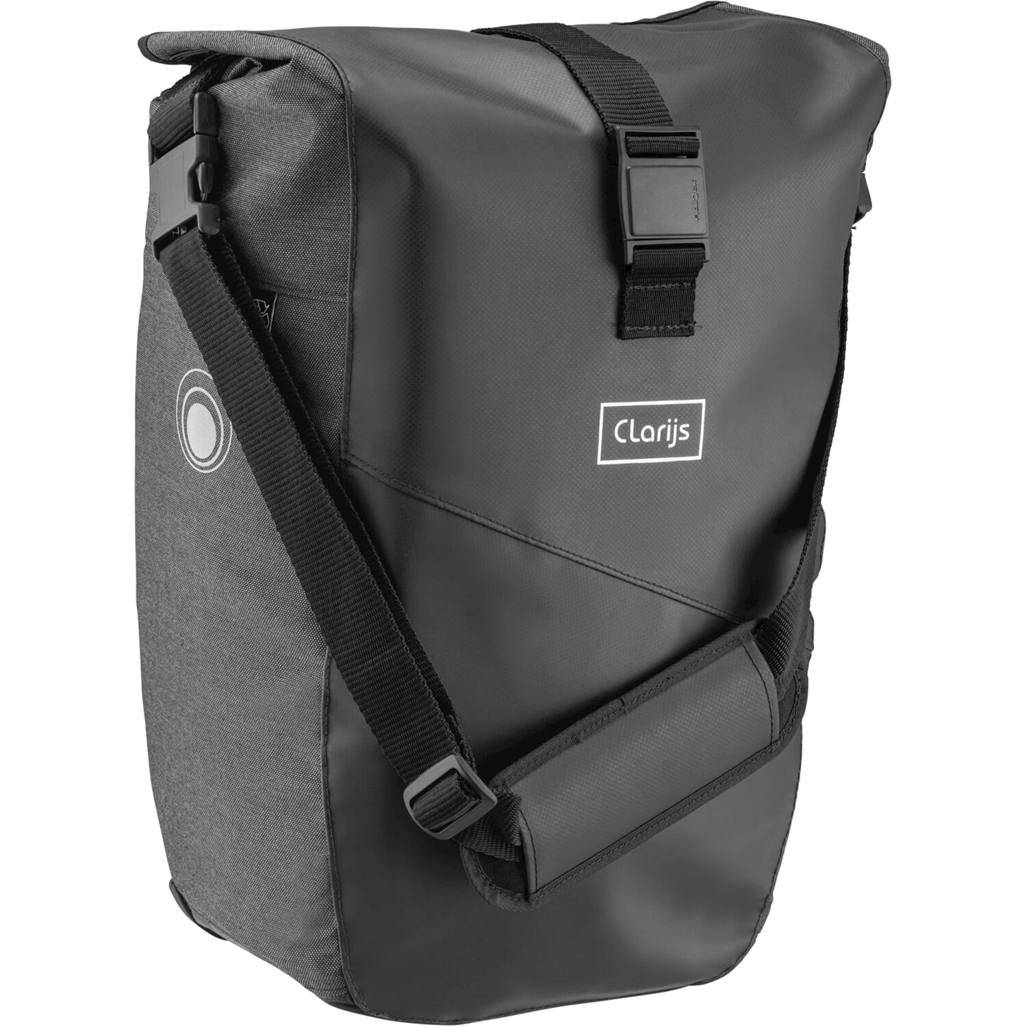 Clarijs fietstas solobag 24L zwart-grijs