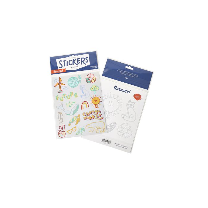 Load image into Gallery viewer, Thousand jr. helmet stickers - jr. activist
