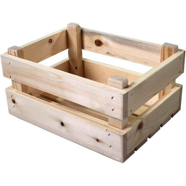 Fietskrat mini blank vuren hout 30x23x15,5cm