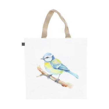 Esschert design boodschappentas aquarel vogel ass. 40x14,5x40cm pp