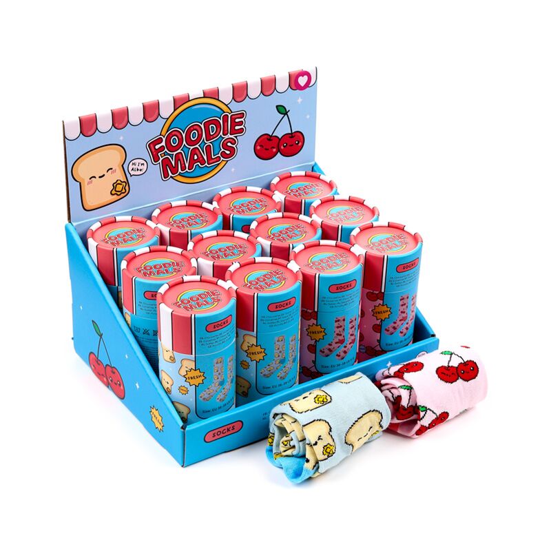 Load image into Gallery viewer, Foodiemals sokken in een tube
