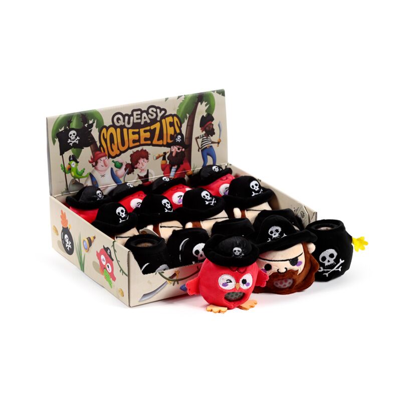 Load image into Gallery viewer, Queasy squeezies jolly rogers piraat knijpspeelgoed
