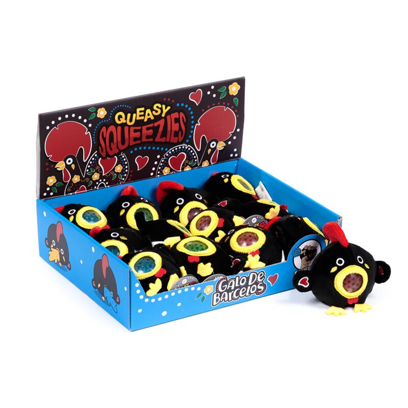 Load image into Gallery viewer, Queasy squeezies galo de barcelos knijpspeelgoed
