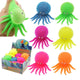 Kleurige flitsende knijp speelgoed octopus