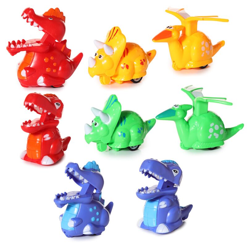 Load image into Gallery viewer, Speelgoed dinosaurus in draagkooi
