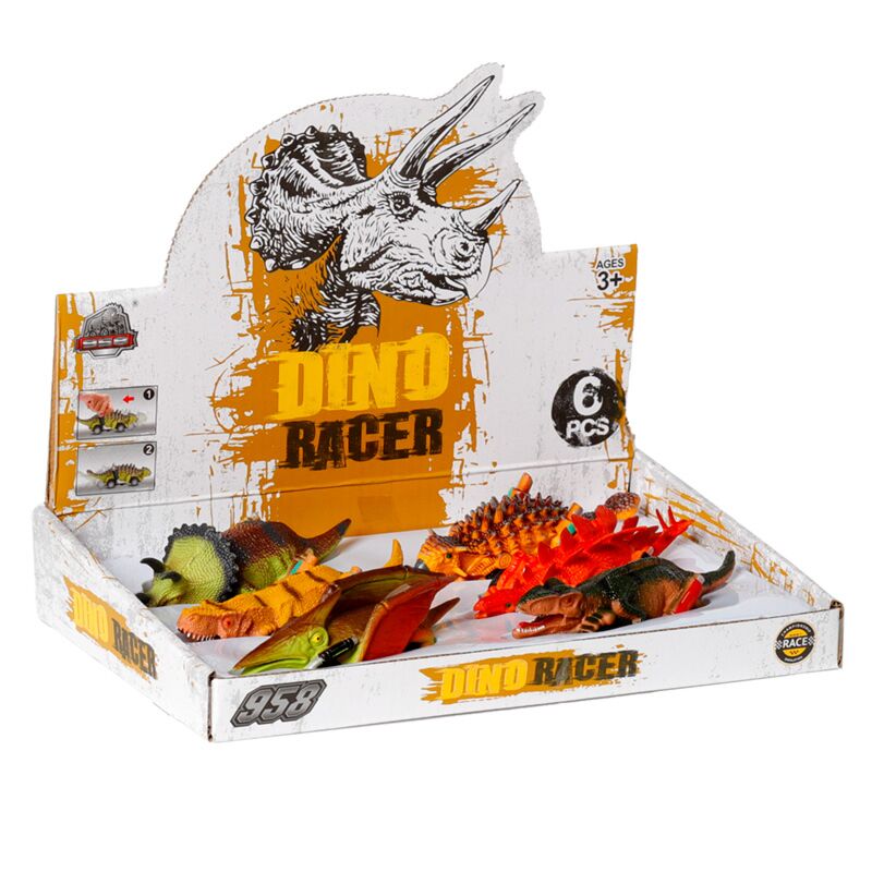 Load image into Gallery viewer, Dinosaurus race actie speelgoed
