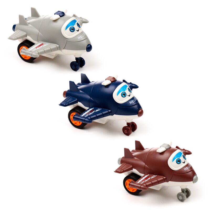 Load image into Gallery viewer, Vliegtuig frictie duw trek actie speelgoed
