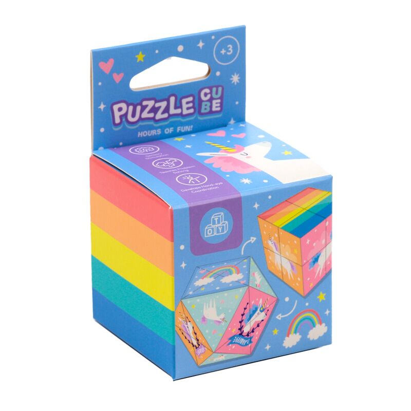 Load image into Gallery viewer, Unicorn magic puzzel kubus speelgoed
