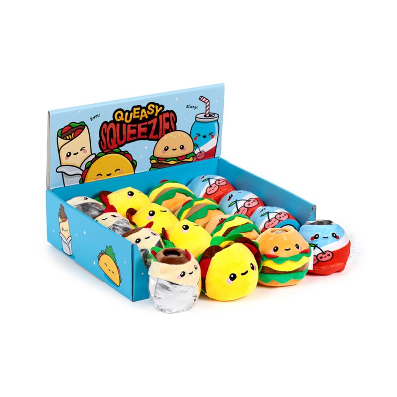 Load image into Gallery viewer, Queasy squeezies foodiemals pluche knijp speelgoed
