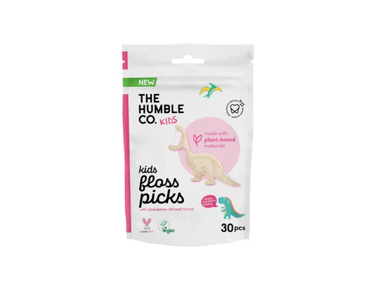 The humble co. flosdraad - kids - aardbei - 30 stuks