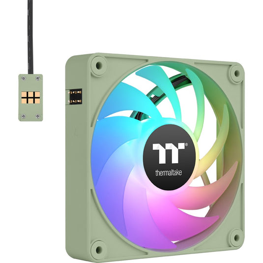 Thermaltake ct120 ex argb sync pc cooling fan matcha green (3-fan pack) case fans (lichtgroen, 3 stuks, 120 x 120 x 25 mm, pwm)