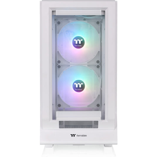 Thermaltake ceres 350 mx - snow midi tower behuizing (wit | 2x usb-a | 1x usb-c | rgb | tempered glass)
