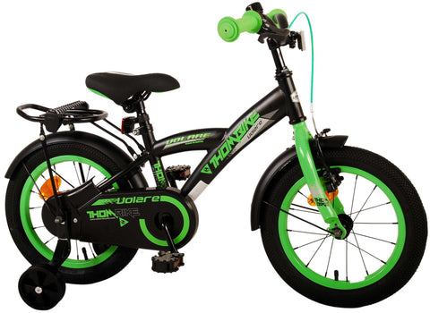 Volare Thombike Kinderfiets - Jongens - 14 inch - Zwart Groen