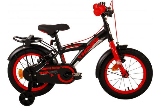 Volare Thombike Kinderfiets Jongens 14 inch Zwart Rood Twee Handremmen