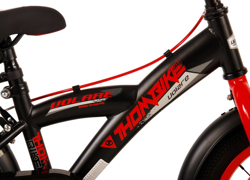 Load image into Gallery viewer, Volare Thombike Kinderfiets Jongens 14 inch Zwart Rood Twee Handremmen
