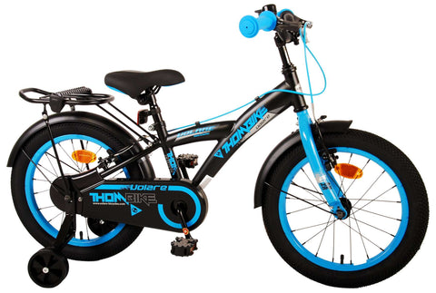 Volare Thombike Kinderfiets - Jongens - 16 inch - Zwart Blauw - Twee Handremmen